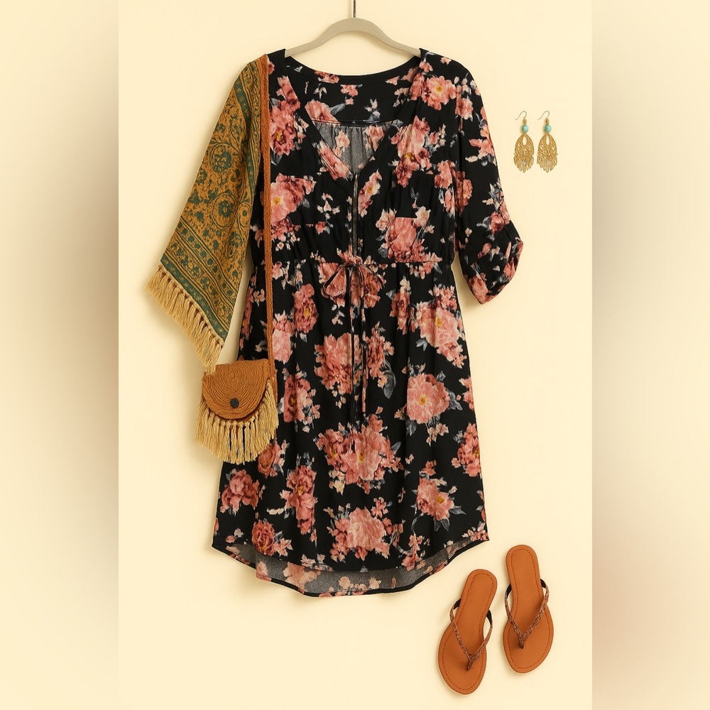 Torrid Plus Size Floral Mini Dress